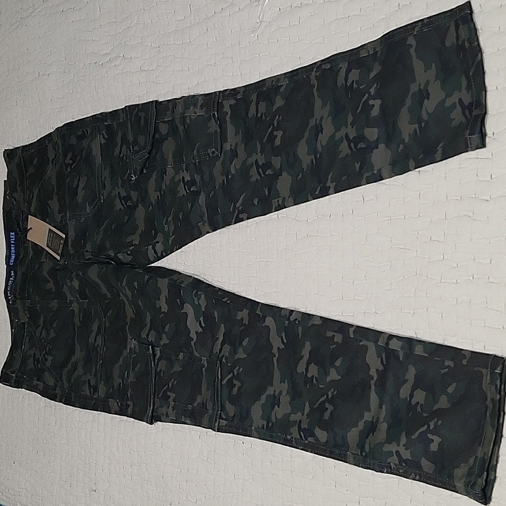 NWT Limcoln Camouflage Ankle Skinny Cargo Pants Womens Size 8